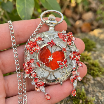 Lepthyra Butterfly Pocket Watch