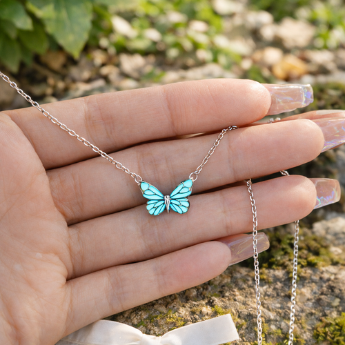 Lepthyra Butterfly Necklace