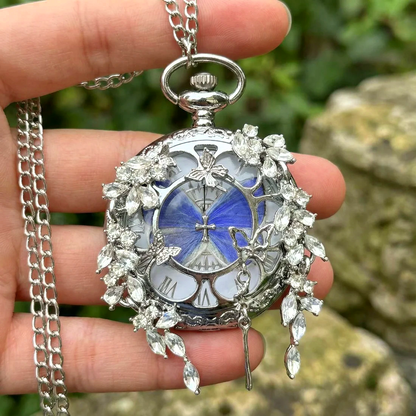 Lepthyra Butterfly Pocket Watch